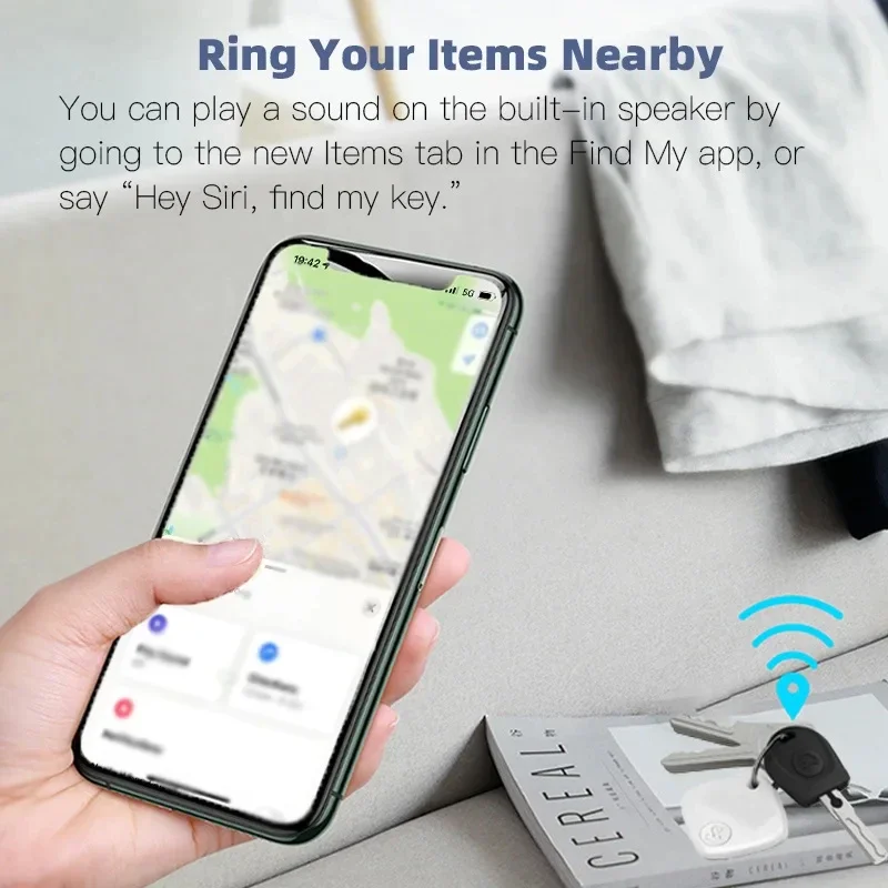 Mini Anti-verloren trackingapparaat Bluetooth Werkt met Apple Find My APP Smart Tag Kid Pet GPS Tracker Alarmherinnering Positioner