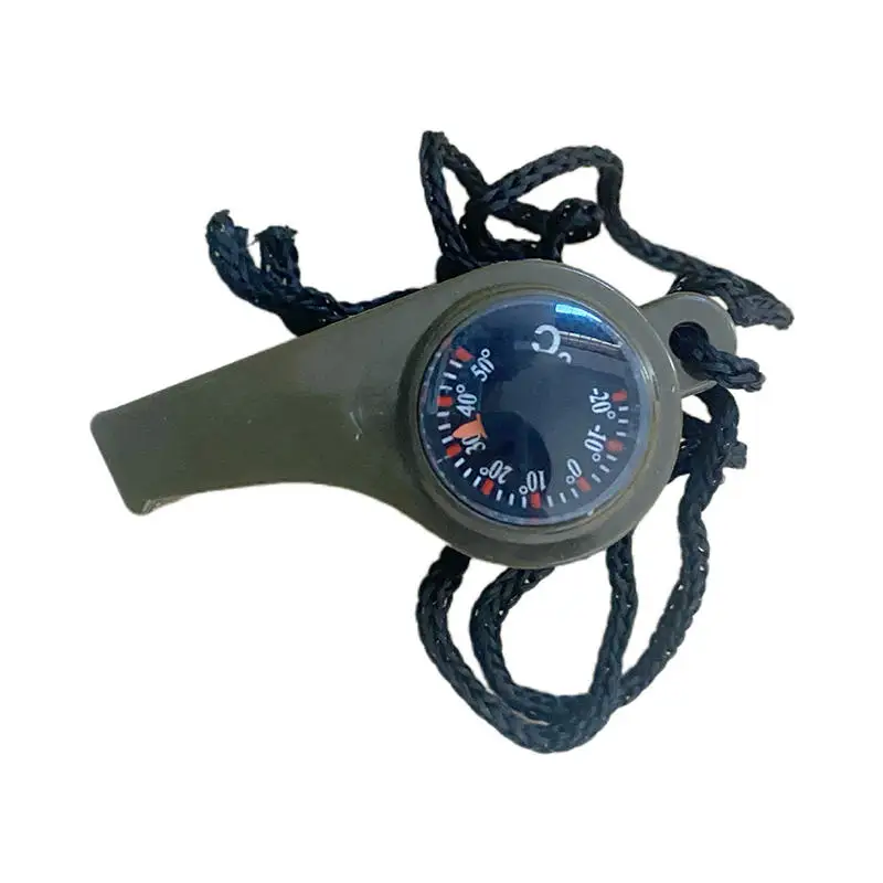 Mini boussole multifonction 3 en 1 température, sifflet, mousqueton de Navigation, Camping en plein air, randonnée, outil de survie, accessoire