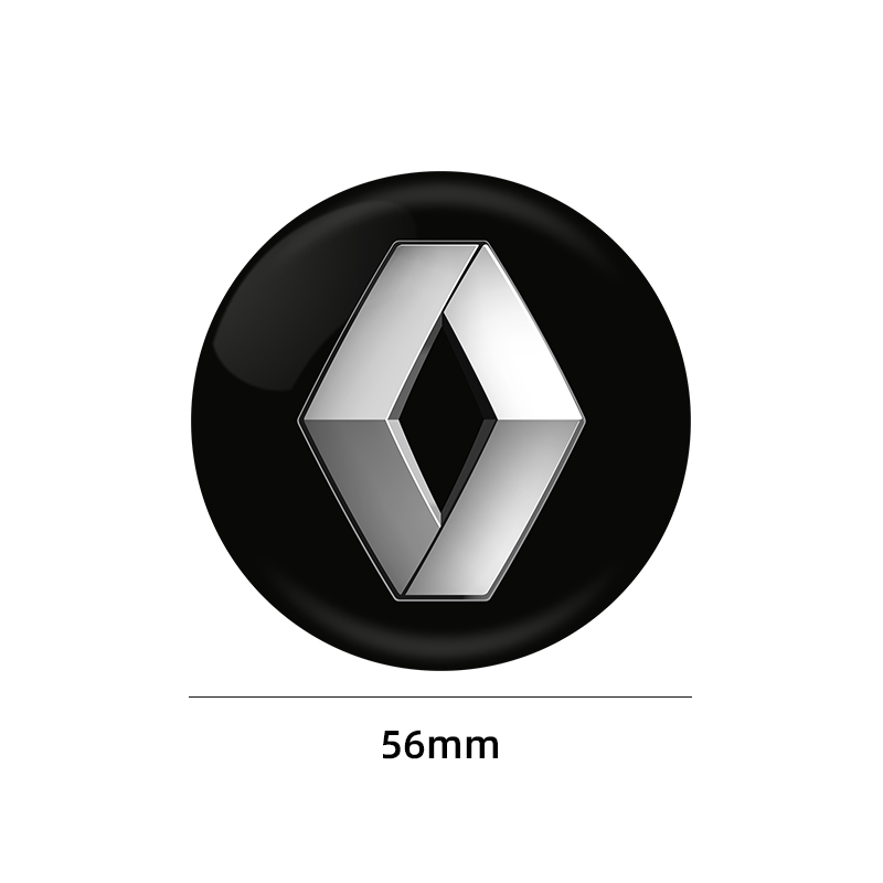 4 Uds 56MM tapas de centro de rueda de coche accesorios de cubierta de logotipo para Renault Captur Megane Clio Arkana Line Koleos Kwid Duster Kadjar