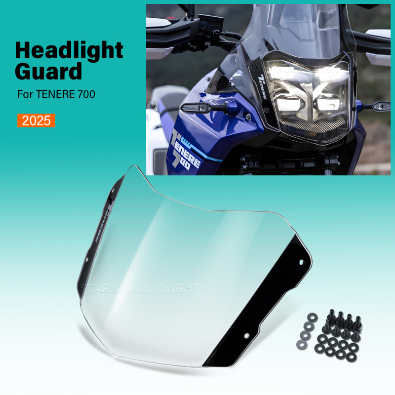 TENERE 2025 Scheinwerfer schutz für YAMAHA Tenere 700 Tenere700 Rally Zubehör Motorrad Acryl Front lichts chutz abdeckung