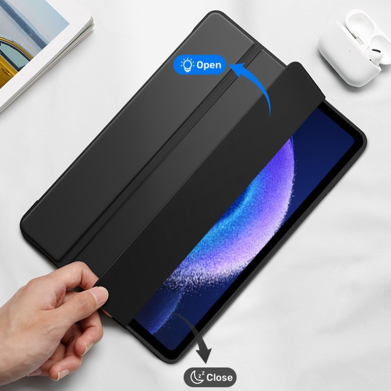 Étui Smat pour Xiaomi Pad 6 2023, 11 pouces, housse magnétique à trois volets en cuir PU, Funda pour Xiaomi Mi Pad 6 MiPad 6 Pro 2023
