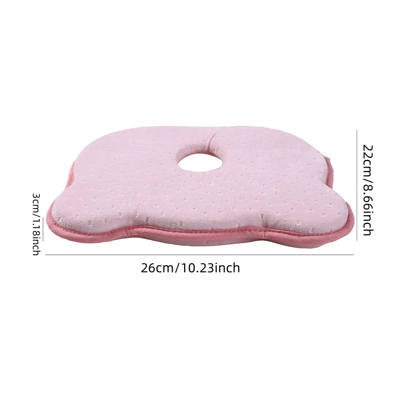 หมอนเด็กกํามะหยี่ทารกแรกเกิดBreathable Shapingหมอนเด็กSleepตําแหน่งPad Anti Rollหมอนเด็กวัยหัดเดิน