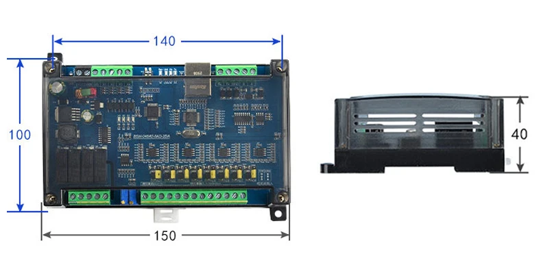 CWT-BK-04040802 4Di 4Do 8Ai 2Ao цифровой вход и выход аналоговый вход и выход RS485 RS232 Ethernet Modbus Rtu Io модуль