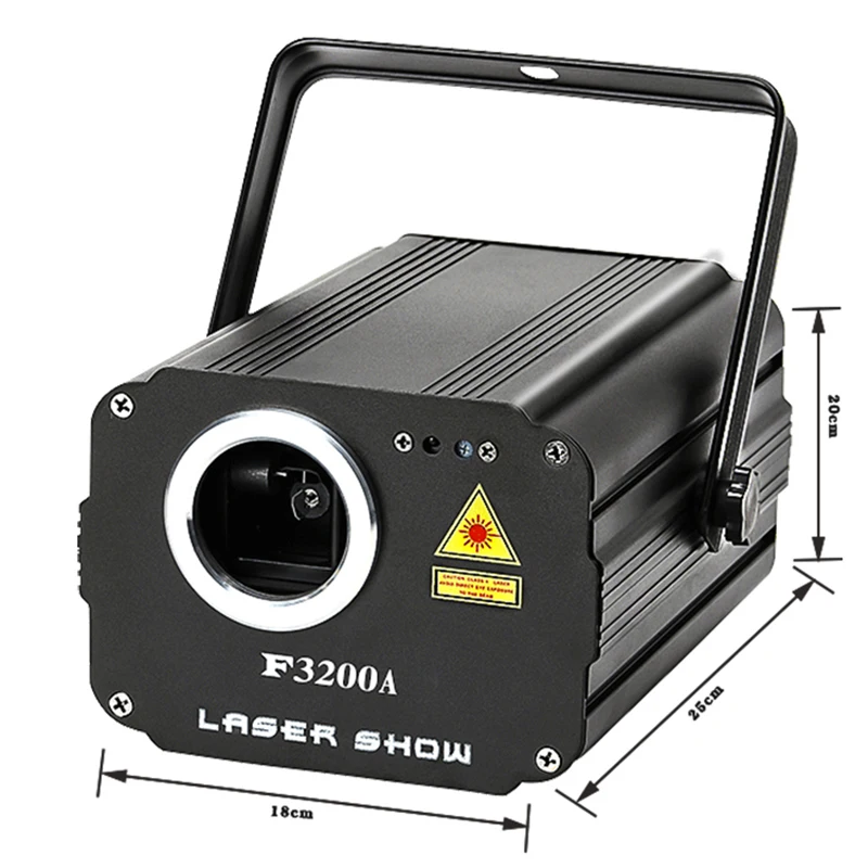 Lumière laser de scène 3D RVB, EAU de faisceau, DMX, DJ, musique, télécommande, mariage, fête de Noël, spectacle cancers, budgétaire