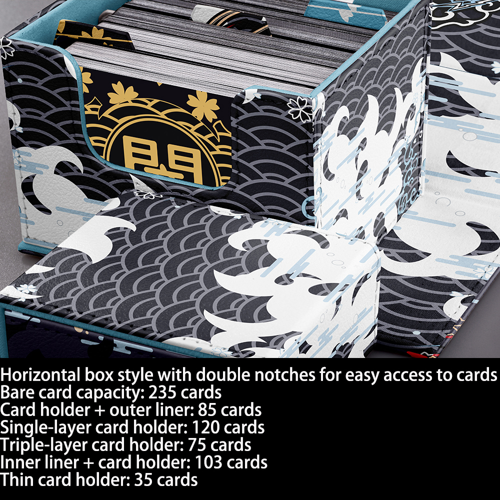 ブルーアイドホワイトドラゴン、デッキボックス100+サイドインサート磁気引き出しボックス、デッキボックスにはレザー2ダイス3個が付属クリスマスギフト