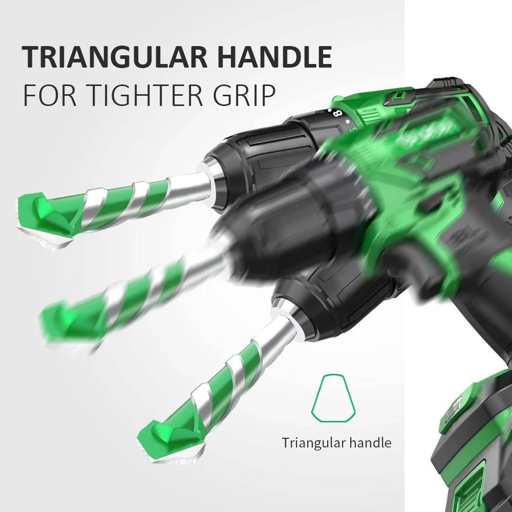 Taladro eléctrico LAOA para hormigón, vidrio de aluminio, ladrillo, azulejo, mármol, broca para hormigón YG6X de acero de aleación