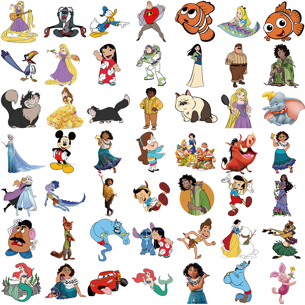 10/30/50/100PCS น่ารัก Disney ตัวอักษร Mickey Mouse Lion King การ์ตูนสติกเกอร์ความงามแล็ปท็อปรถผสมอะนิเมะสติกเกอร์ของเล่นเด็ก