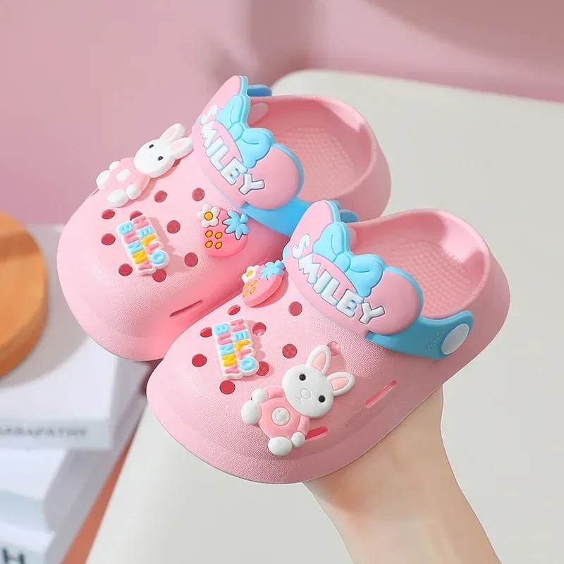 Chinelos Sandálias de sapato de bebê Mules Sandálias respiráveis para meninos e meninas com sola macia para atividades internas e externas e design antiderrapante