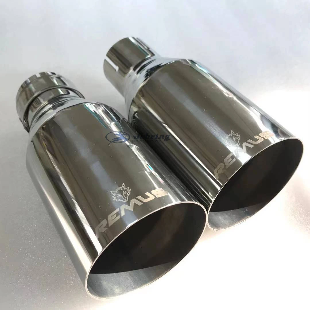 Phẳng Viền Inox Đa Năng Ống Xả Ô Tô Ống Hút Xe Accessorie Sửa Đổi Đầu