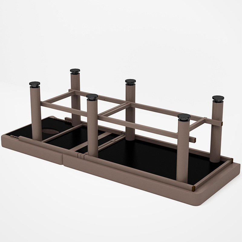 โต๊ะนวดความงามนวดแบบหนาพับได้โต๊ะทำจาก PU สไตล์แฟชั่นมีเสถียรภาพสำหรับสปามืออาชีพ