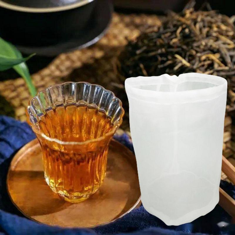 Мешок-фильтр для домашнего пивоварения вина, чайные орехи, сок, молоко, нейлоновая сетка-фильтр, сетчатый фильтр, многоразовый, 8 размеров для длительного использования