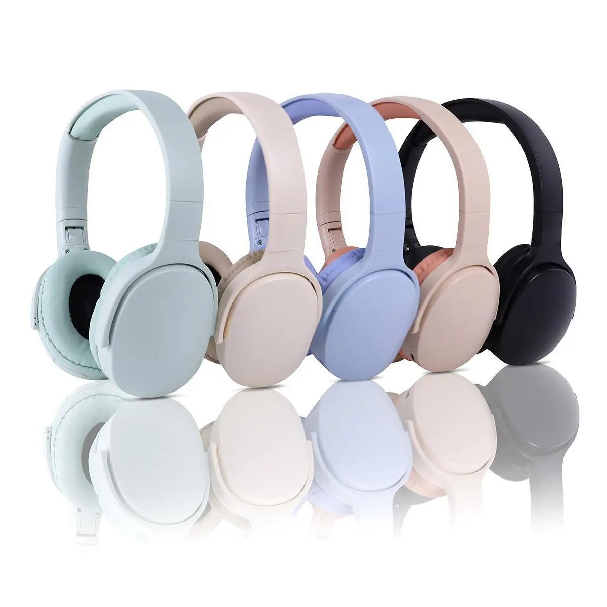 세련된 Bluetooth 무선 헤드폰, 오버이어, 깊은 베이스, 스포츠 스테레오, 고 충실도, 긴 배터리 수명, 범용