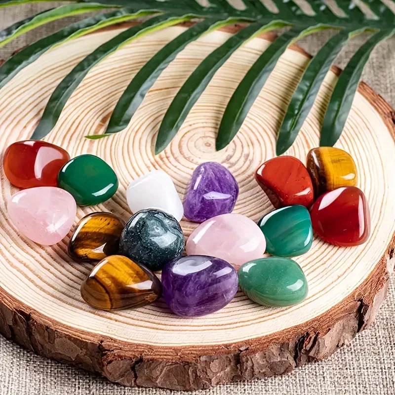 100g/Bag Natural Tumbled Stones And Mix Color Crystals Bulk - Assorted Tumbled Polished Stones Rocks Gemstones For Home