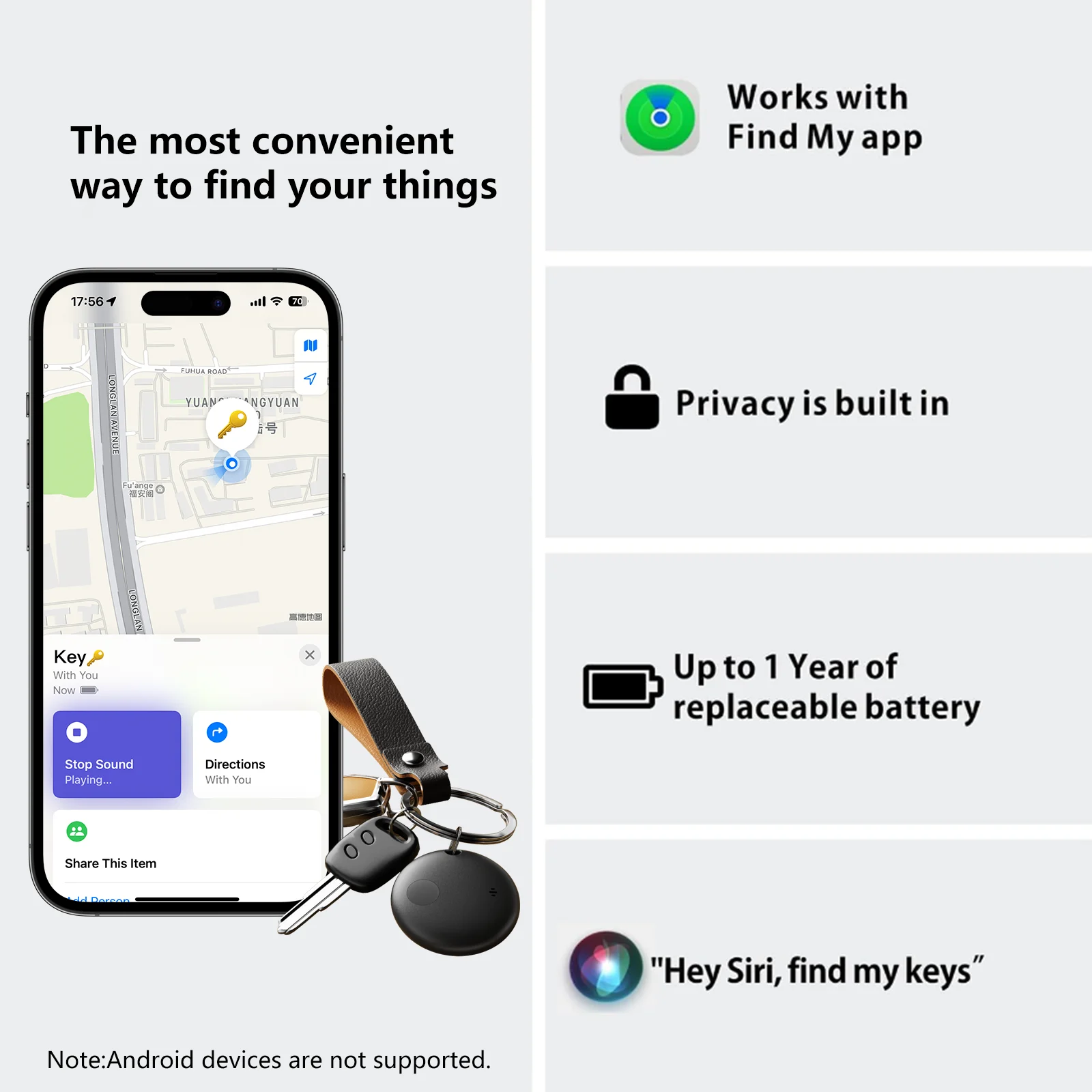 Mini urządzenie śledzące dla Apple Find My Key Smart Tracking iTag Child Finder Pet Car GPS Lost Smart Bluetooth Tracker IOS System