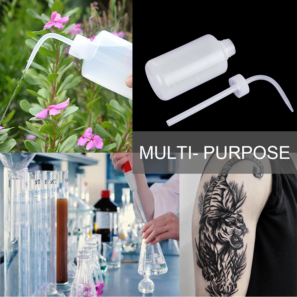 Difusor de botella de tatuaje de 250/500ml, botella exprimidora, práctico suministro de jabón verde, botella exprimidora de lavado, accesorios de tatuaje sin aerosol para laboratorio