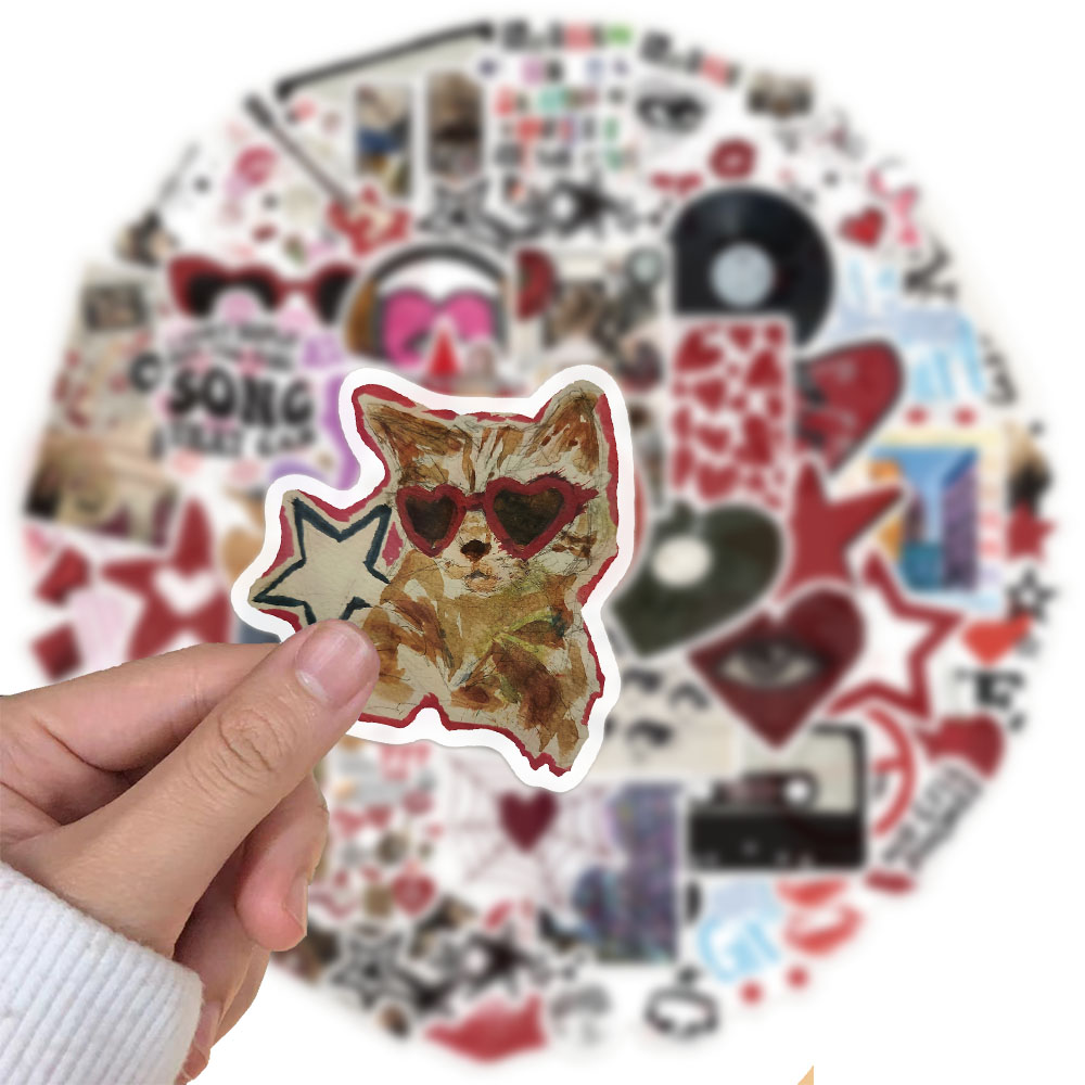 50PCS Downtown Y2K สาวสติกเกอร์อินเทรนด์กีตาร์กระเป๋าเดินทางเคสโทรศัพท์แล็ปท็อปตกแต่งสติกเกอร์กันน้ํา