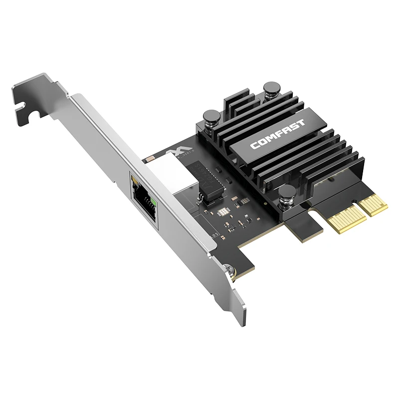 Сетевая карта Comfast 5G PCI-E к RJ45 RTL8126 1G/2,5G/5G Интерфейс RJ45 Gigabit Ethernet PCI Express Wlan Адаптер Win7 8 10 11