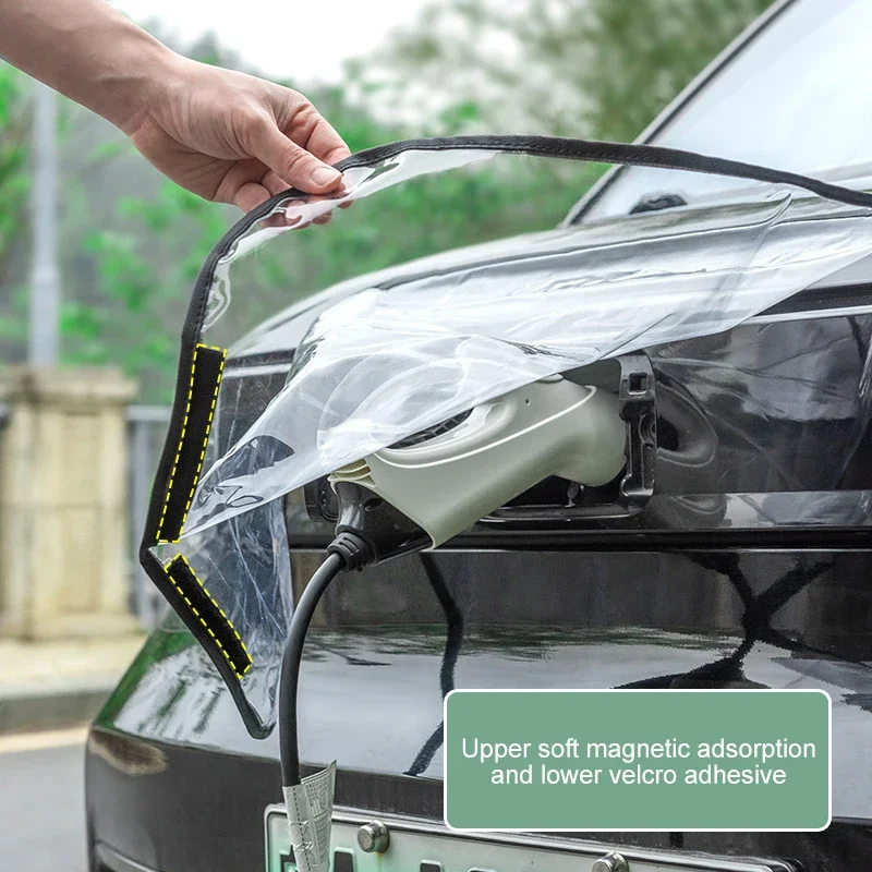 Universele Elektrische Auto Energie Auto Opladen Regenhoes Outdoor Opladen Pistool Waterdicht Stofdicht Auto Regen Sneeuw Cover Accessoires