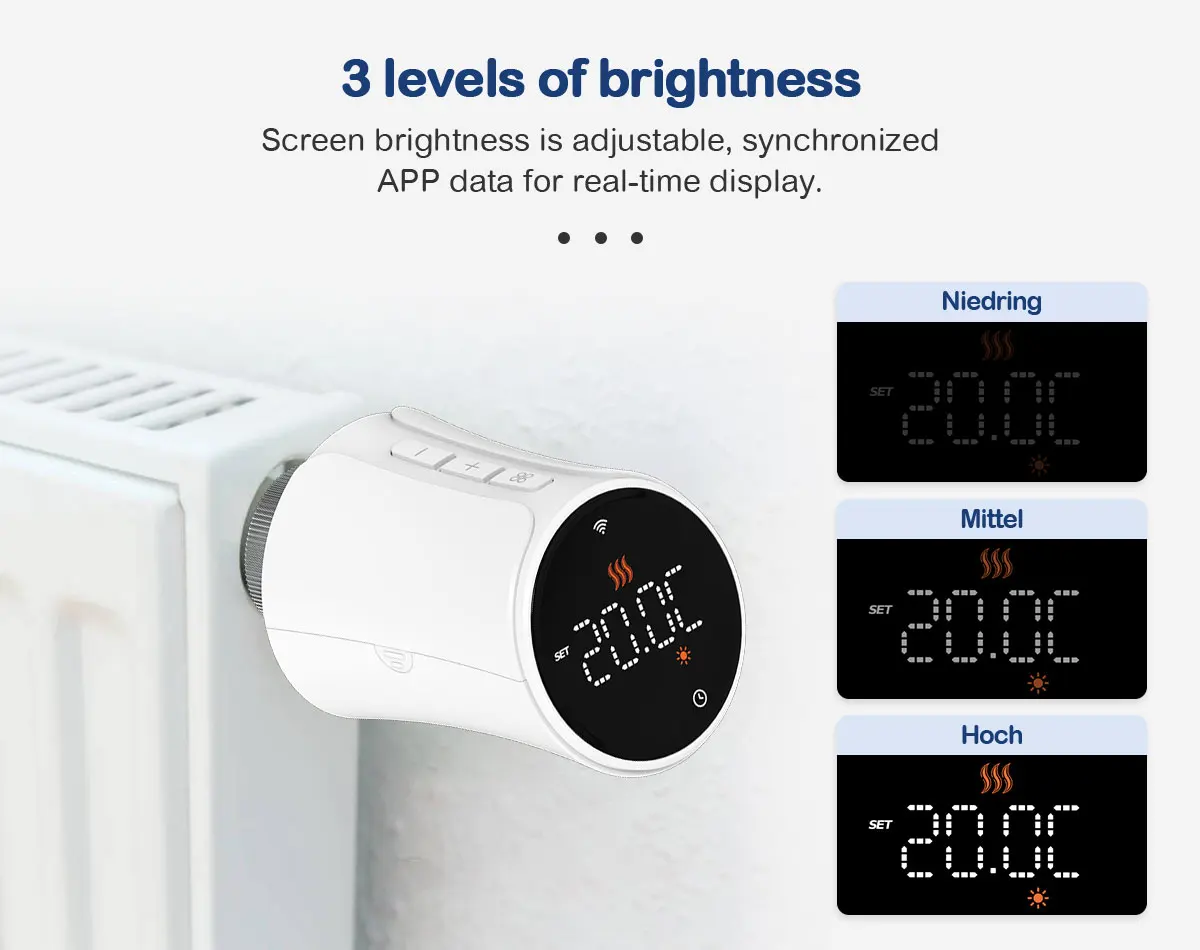 Tuya สมาร์ท WiFi/ZigBee วาล์วหม้อน้ํา Thermostatic TRV เครื่องทําความร้อนโปรแกรมควบคุมอุณหภูมิระยะไกลด้วย Alexa Google Home