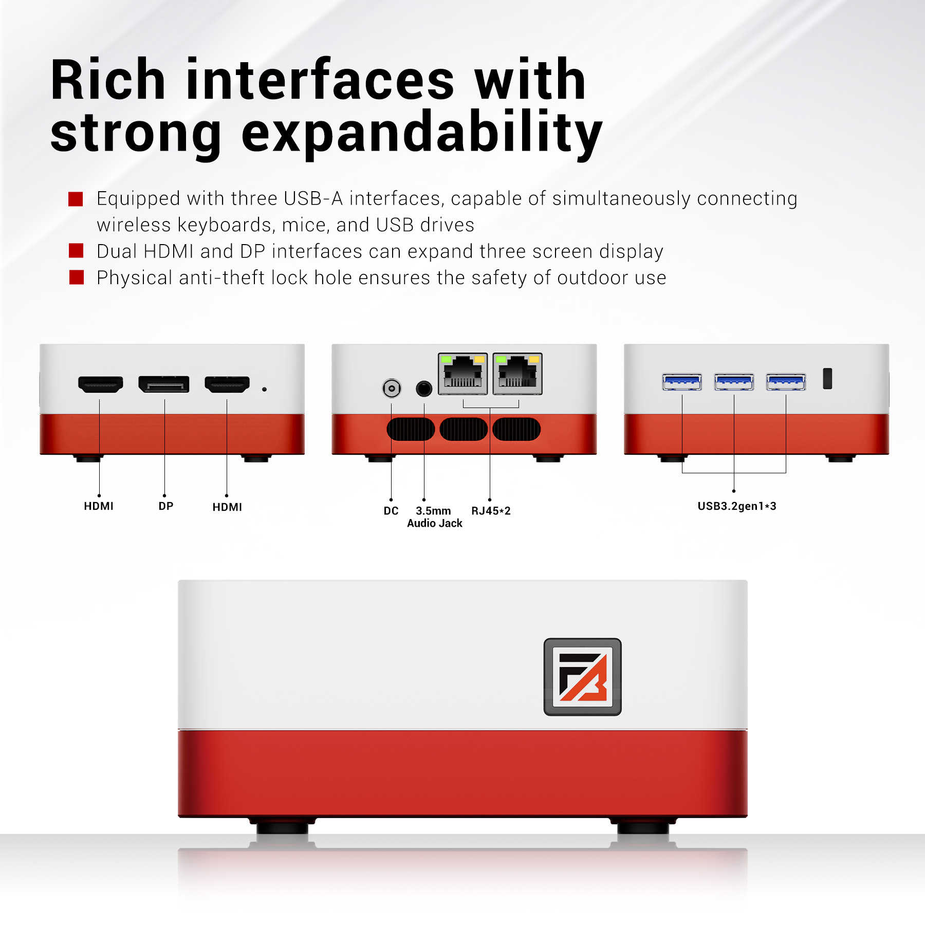 FIREBAT T3 Mini PC Intel N150 CPU Windows 11 12GB DDR5 RAM 512GB SSD Wi-Fi 5 Bluetooth 4,2 HDMI DP USB computadora de escritorio desnuda