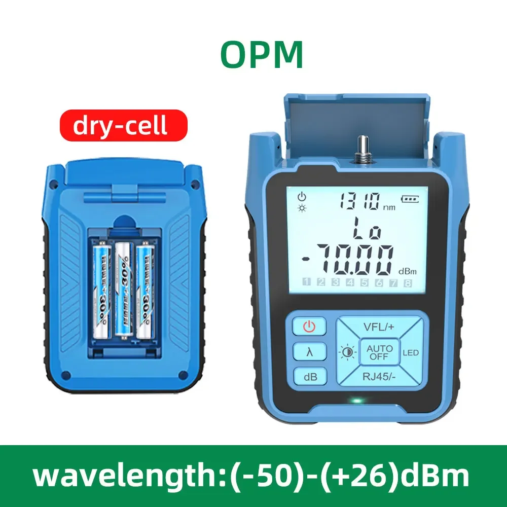 SAIVXIAN Optical Power Meter -50 ~ + 26dBm 4 in 1 Multifunction Visual Fault Locator เครื่องทดสอบสายเคเบิลเครือข่ายไฟเบอร์ 1-50MW (อุปกรณ์เสริม)