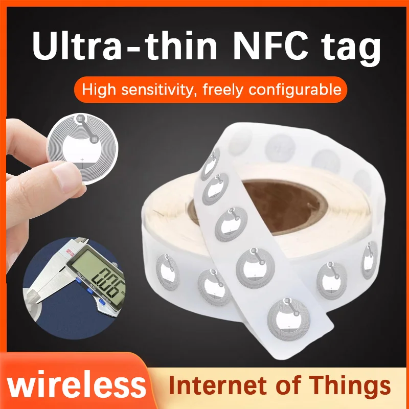 50 sztuk] 215NFC etykieta elektroniczna telefon komórkowy NFC Ntag okrągła karta do gry skrótu polecenie muzyka ściana huawei udostępnij ios skrót