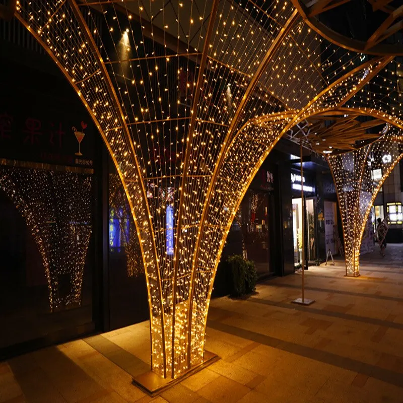 Luci a stringa a LED per esterni Ghirlanda 10M Impermeabile Fata Luce Lampada a festone Festa di nozze Vacanza Giardinaggio Decorazione Luce