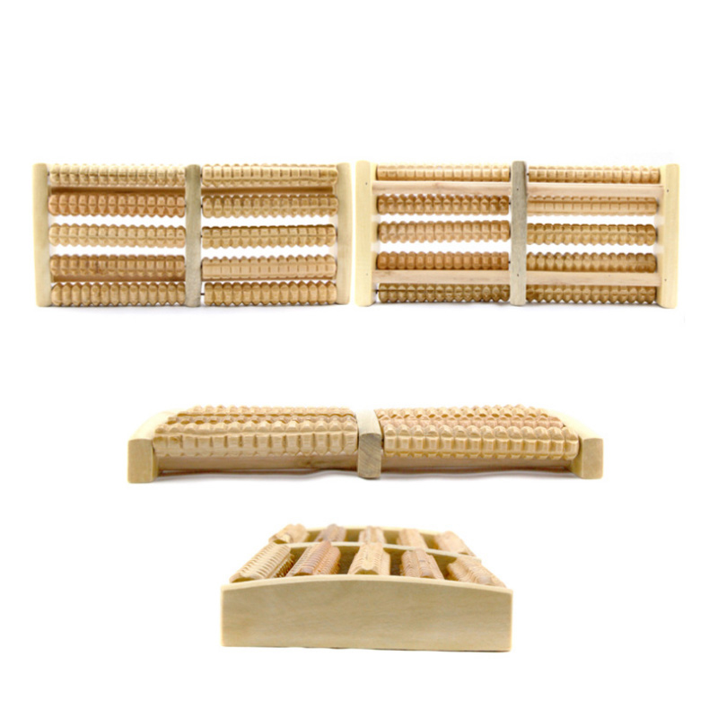 Dual Holz Fuß Fuß Massage gerät Walze lindert Planta rfasziitis Fersen bogen Schmerz Stress abbau & Entspannung Geschenk Werkzeug Produkt
