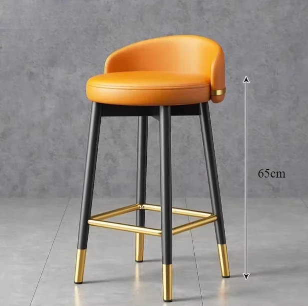 Bar stool Modern Minimalist Bar High stool Home use Luxury Ironwork Front desk cashier