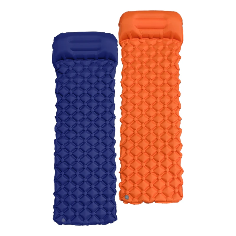 Colchoneta para dormir para acampar al aire libre, colchoneta plegable para dormir, colchón inflable para playa con almohadas, colchoneta de aire ultraligera para viajes y senderismo, nuevo