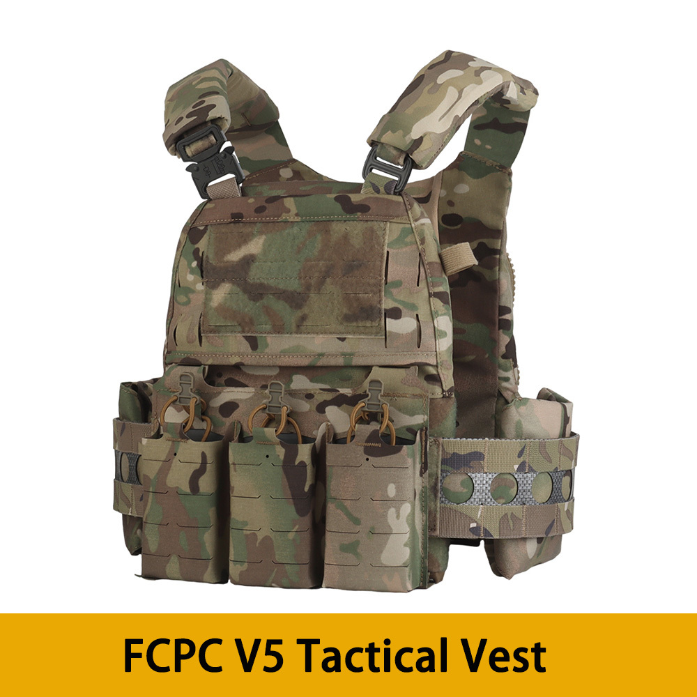 Tactical Vest Ferro V5 FCPC Hunting Plate Carrier Modular Quick Release Portable Molle Airsoft Training 556Triple Magazine Pouch