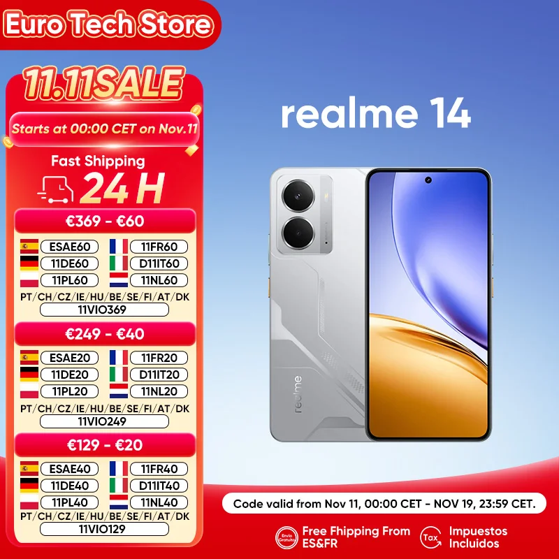 Realme-14 5G Smartphone, Estreia Mundial, Snapdragon 6, Gen 4, IP69 Impermeável, AMOLED 120Hz, Tela Esports, 8 GB + 256GB, 12 GB + 256GB, 2022