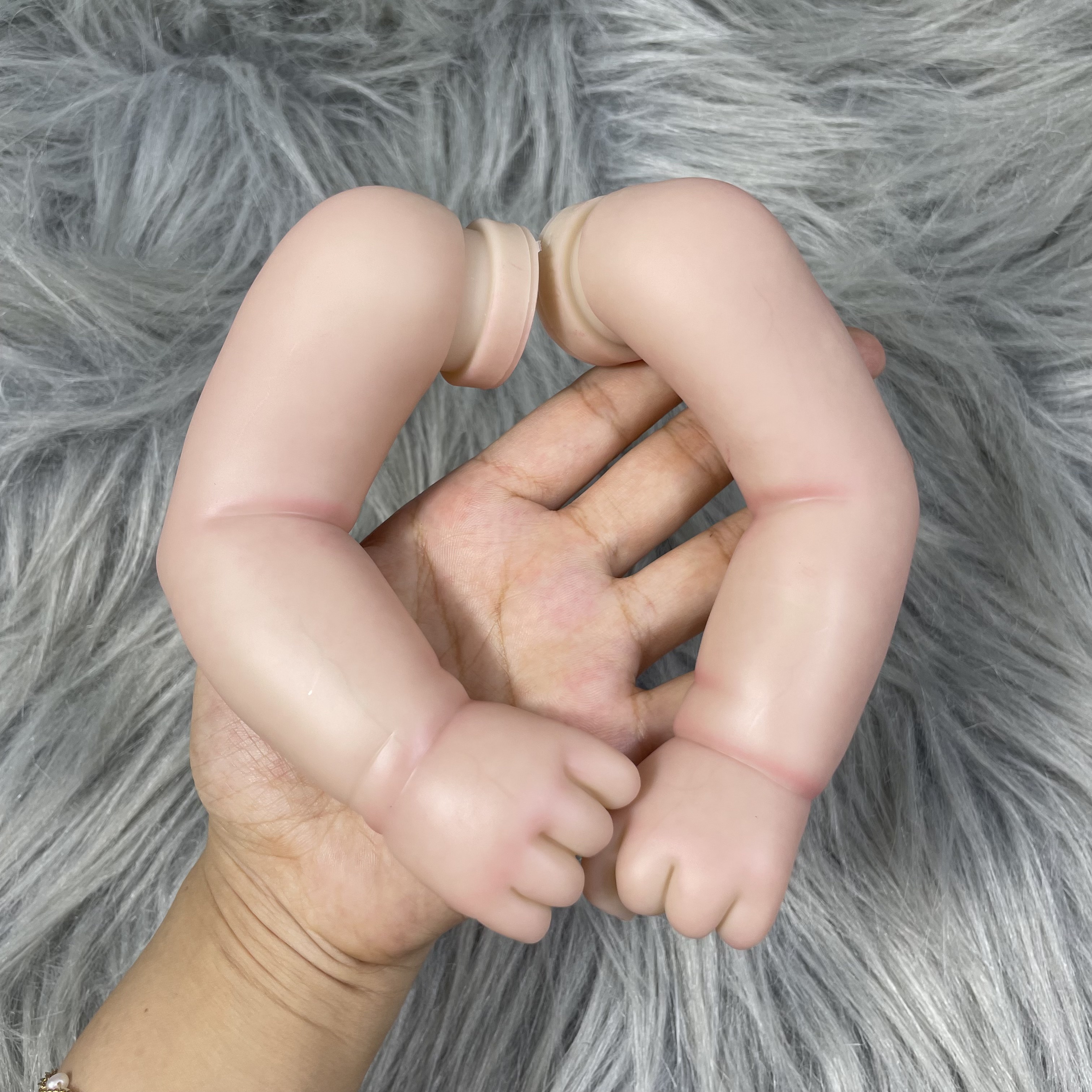 MRB 19 インチ塗装済みリボーンドールパーツジュリエットかわいい赤ちゃん 3D 絵画目に見える静脈布ボディ付属