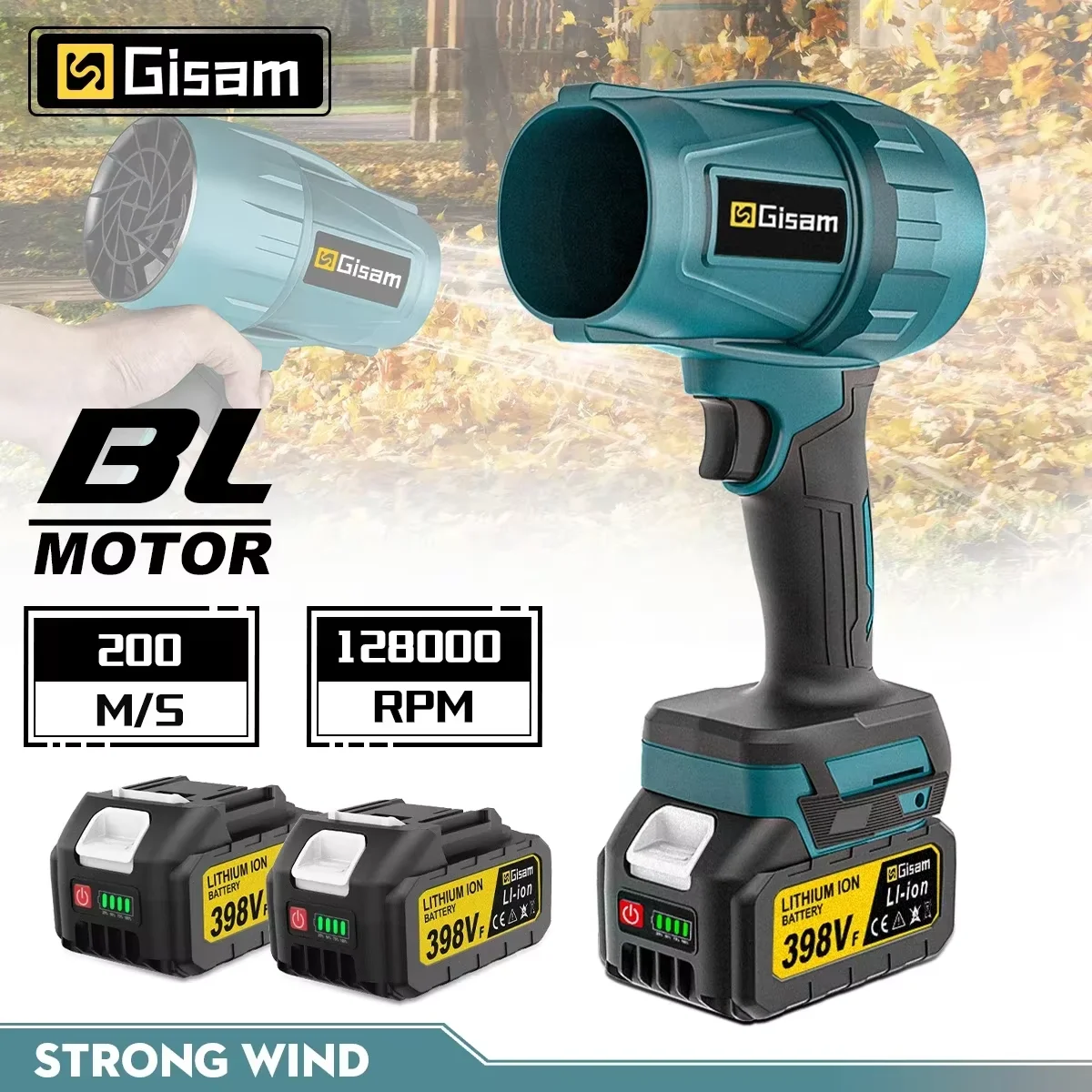 200 mt/s Bürstenlosen Turbo Elektrische Gebläse Turbo Jet Fan Heftigen Gebläse Auto Trockner Handheld Staub Blasen Werkzeug für Makita 18 V Batterie