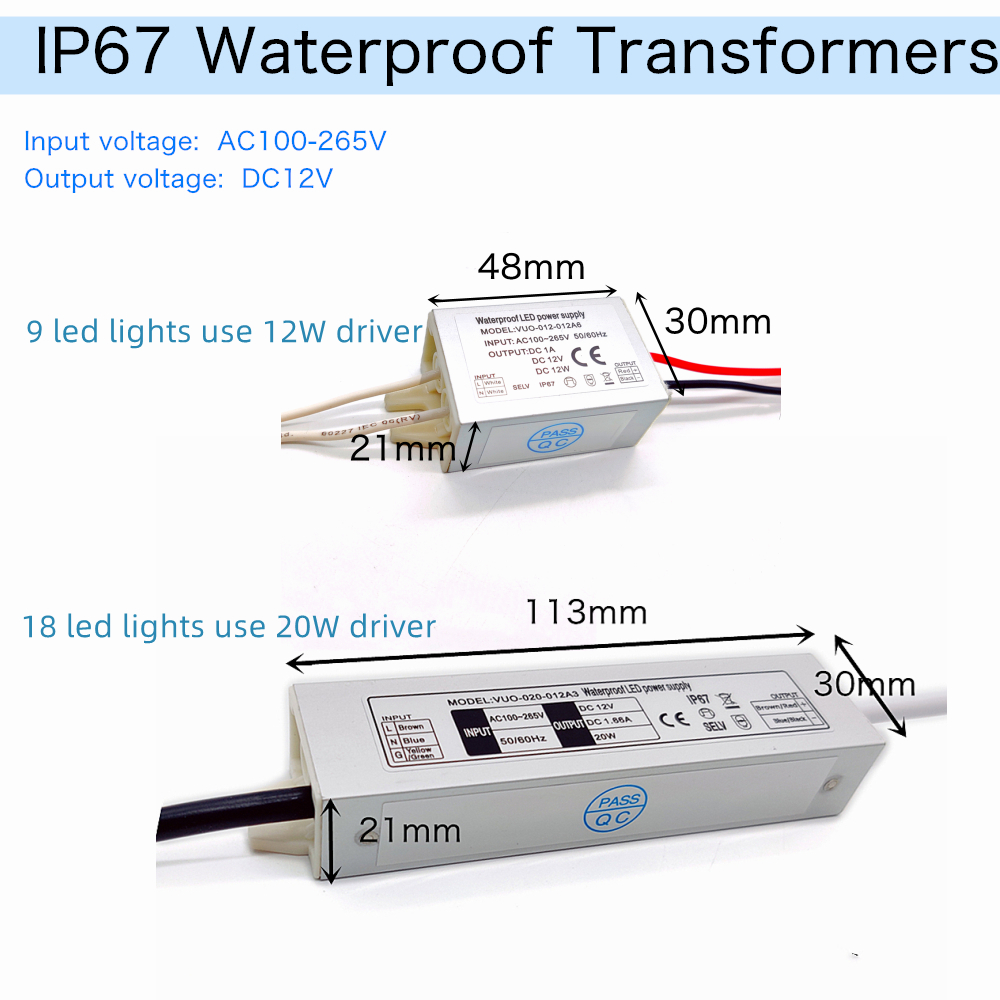 1W Mini Spotlight IP65 15mm Inbouwspot Leds Verlichting 12V Plafond Downlight Trap Kast Spots Lamp met Transformator 110V-220V