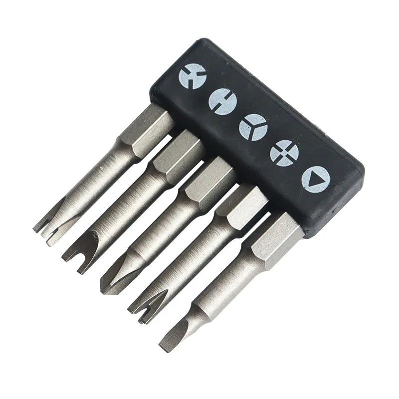5Pcs Special-shaped Screwdriver Set 50mm U-shaped Y-Type Triangle Inner Cross Three Points Screwdriver Bit Tool L-Wrench