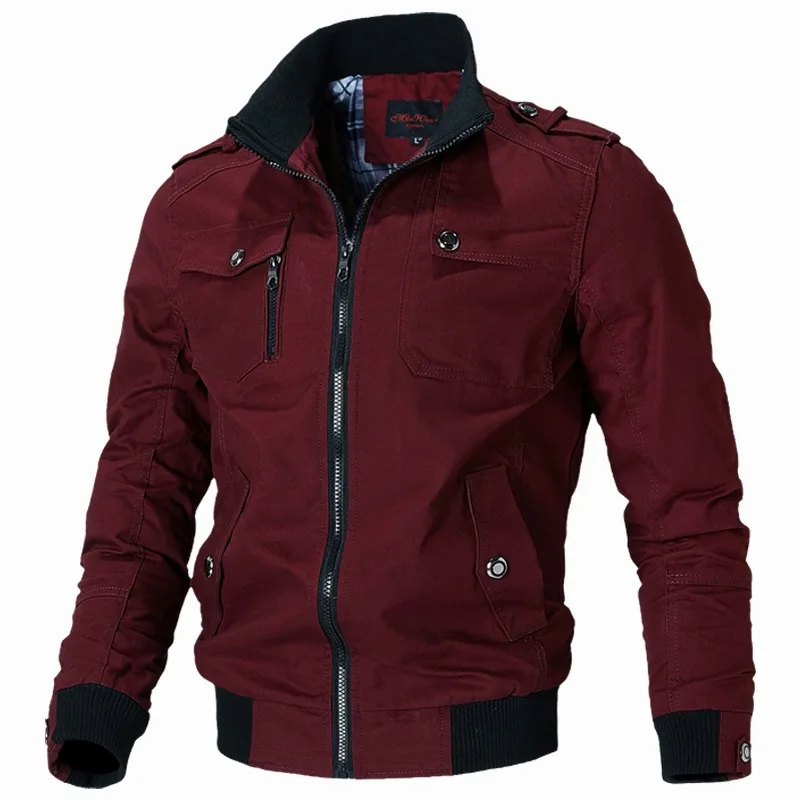 Jaqueta bomber masculina moda casual blusão jaqueta casaco masculino 2024 primavera outono novo quente outwear sólido suporte fino jaqueta dos homens