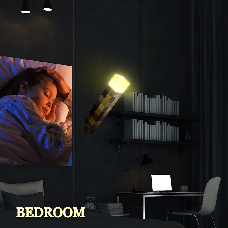 Brownstone torcia LED Night Light camera da letto decorativa luce cambia colore bottiglia arma ricarica USB con fibbia regalo per bambini