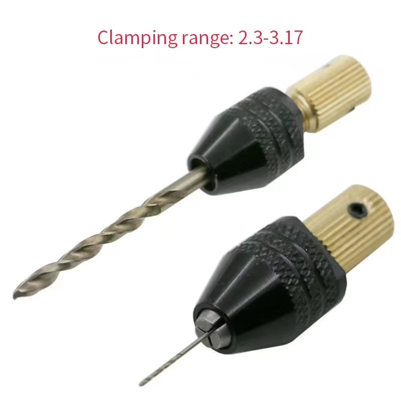 Mini-Bohrfutter, Mandril-Kartusche, Graveur, Spannzangenfutter, Elektromotor, Welle, Befestigungsklemme, 0,5–3,2 mm, Schnellwechselfutter