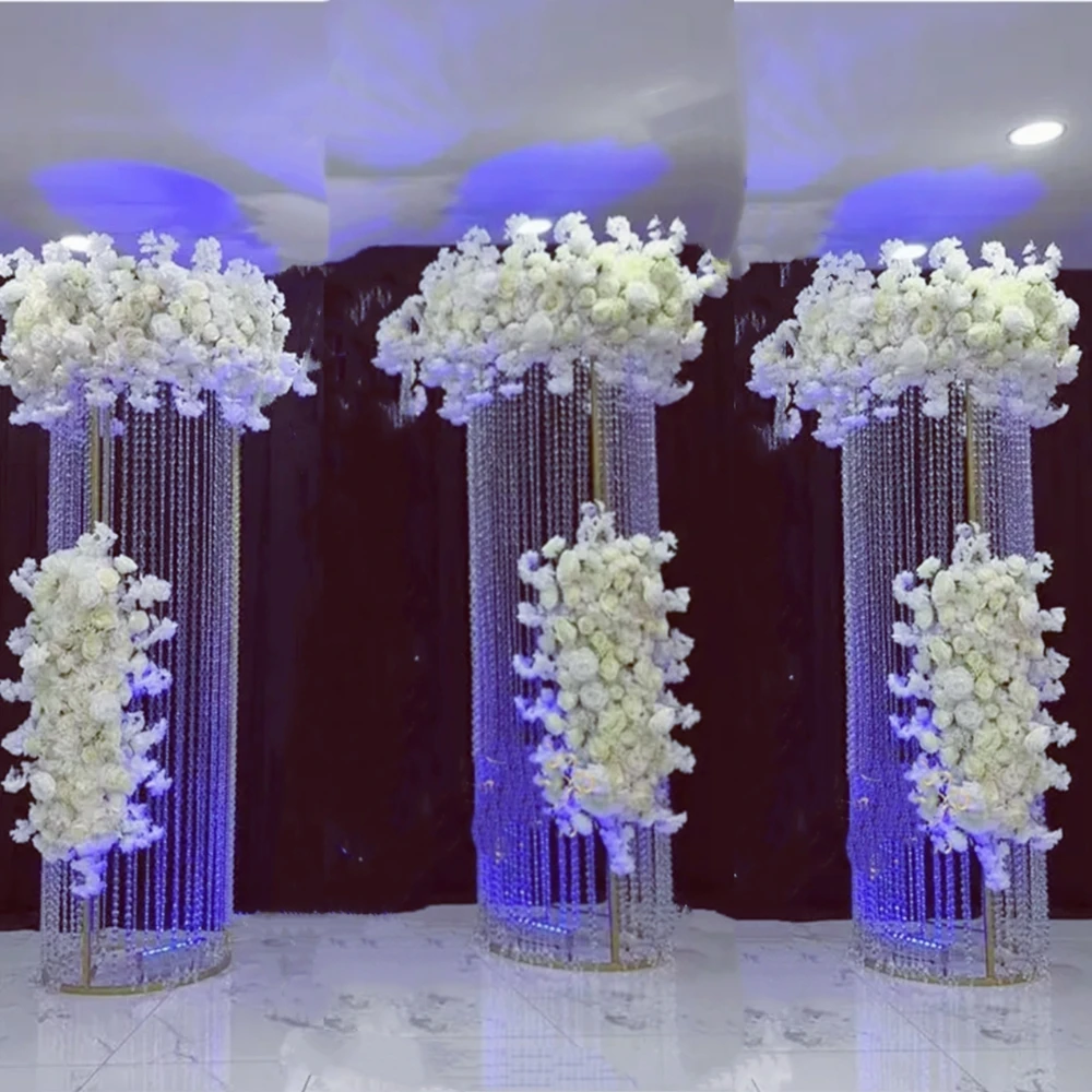2-6 ชิ้น 200 เซนติเมตรสูงงานแต่งงาน Props ศิลปะเหล็กรอบรูปพื้นหลัง Arch ในร่มงานแต่งงานตกแต่งเวที Props