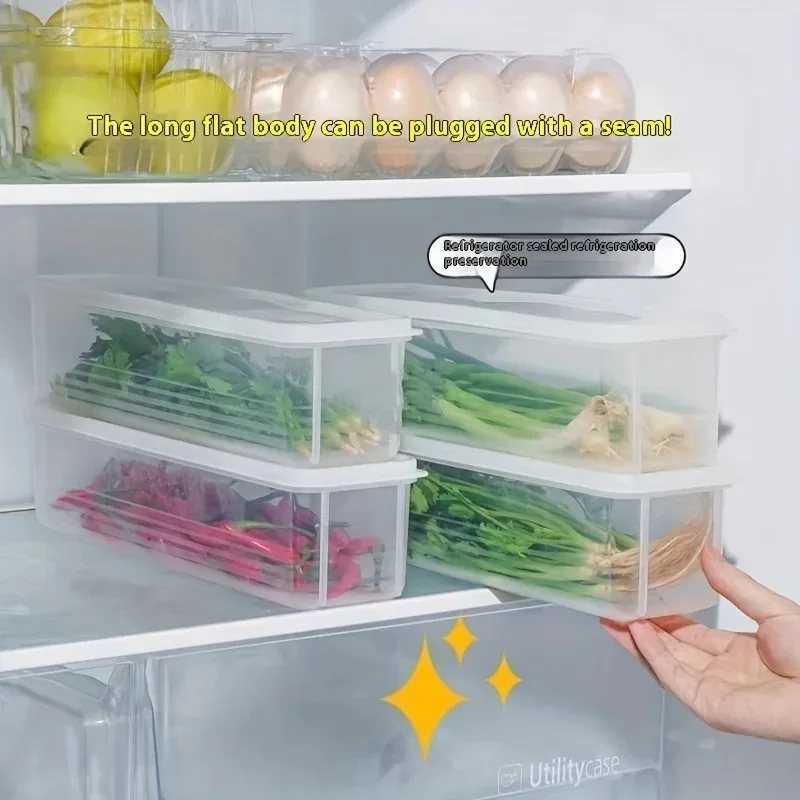 2 Stück Frischhalte-Aufbewahrungsbox für den Kühlschrank, Frischhalteartefakt, kleine Lebensmittelkonservierungsboxen, transparente versiegelte Aufbewahrungsbox