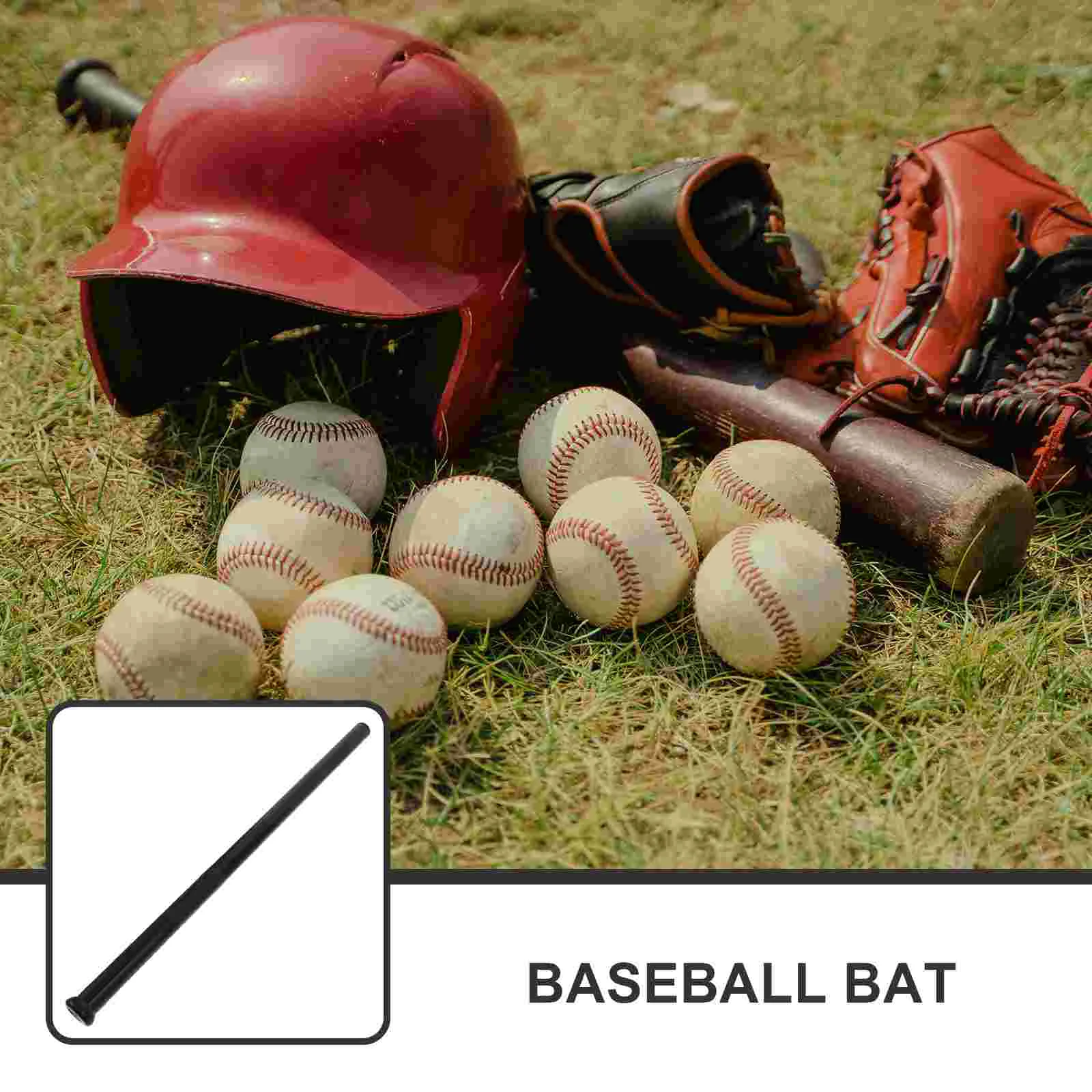Bate de béisbol de mano práctica bate de béisbol de acero inoxidable elegante palo de acero inoxidable para bate de deportes de béisbol