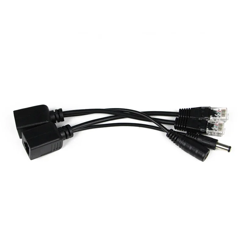 ESCAM POE สายเคเบิล Passive Power Over Ethernet Adapter POE Splitter Injector แหล่งจ่ายไฟโมดูล 12-48 V สำหรับ IP กล้อง