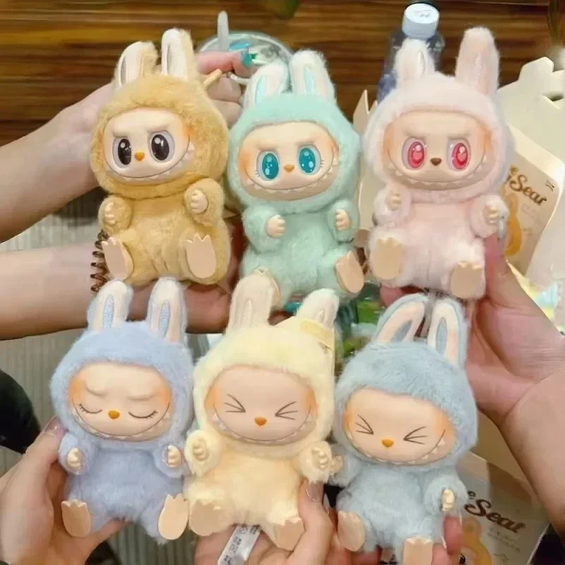 Figura de Anime de la serie The Monsters Labubu, muñeco de cara de vinilo, modelo de bolsa, llavero, colección de decoraciones de escritorio