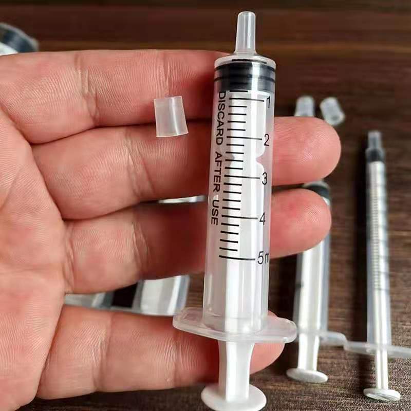 Seringa injetora de plástico descartável, sem agulha para medição de nutrientes de laboratório, alimentador pequeno de alimentos para animais de estimação (sem agulha), 10 peças, 2024