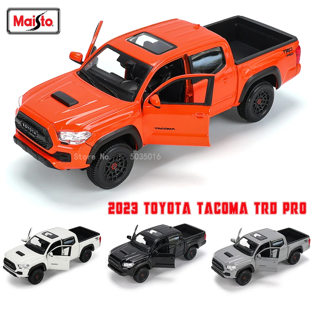 Maisto 1:27 新 2023 トヨタタコマ TRD プロシミュレーション合金車モデル工芸品装飾コレクションおもちゃツールギフト