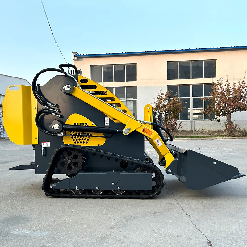 Customized Super Power Diesel Engine  Mini Skid Steer Loader Gasoline Compact Skidsteer Loader Front end loader