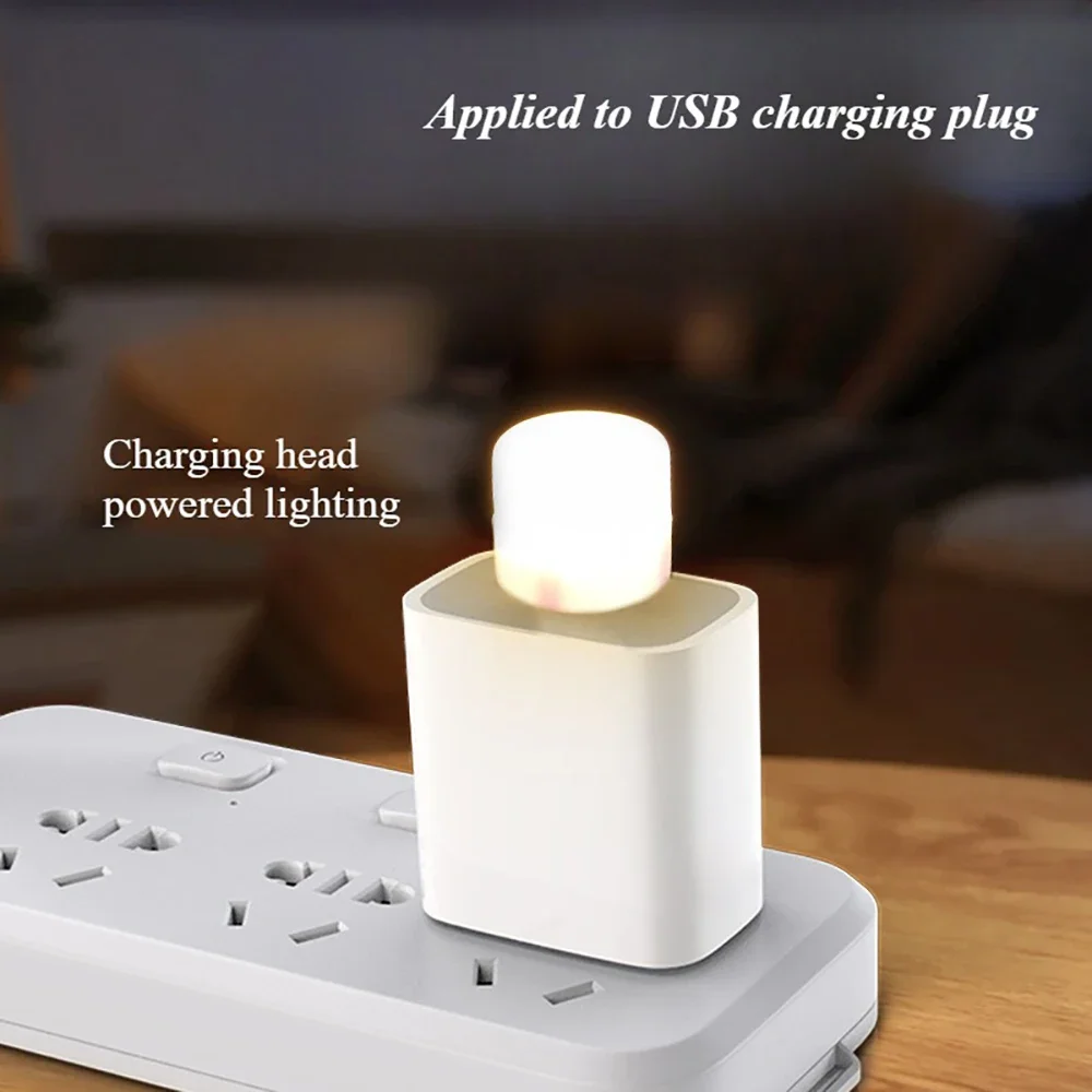 미니 USB 빛 LED 밤 테이블 램프 조명 룸 플러그 책 독서 장식 항목 따뜻한 흰색 눈 보호 도매 침실