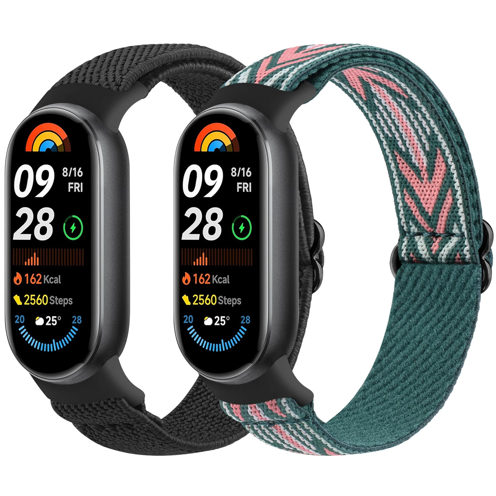 Нейлоновый ремешок-петля для Xiaomi Smart Band 9 8, сменный ремешок для часов NFC, эластичный браслет для Xiaomi Smart Band 9 8, браслет Correa
