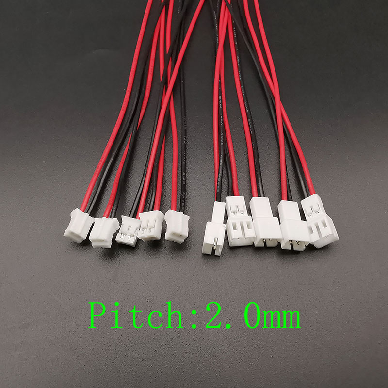 5/10Pairs Mini Micro JST 1.25mm / PH 2.0mm / XH 2.54mm Pitch 2 Pin Male Female Plug Connector With Wire Cables